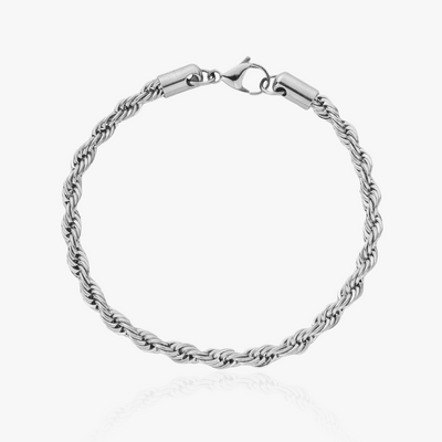 Rope Bracelet (Silver) 4MM