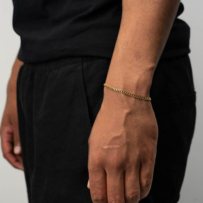 Cuban Bracelet (Gold) 3MM