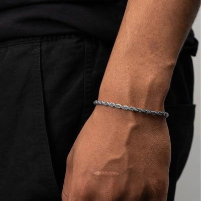 Rope Bracelet (Silver) 4MM