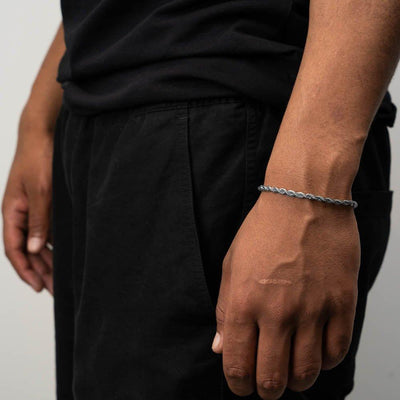 Rope Bracelet (Silver) 4MM