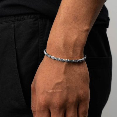 Rope Bracelet (Silver) 5MM